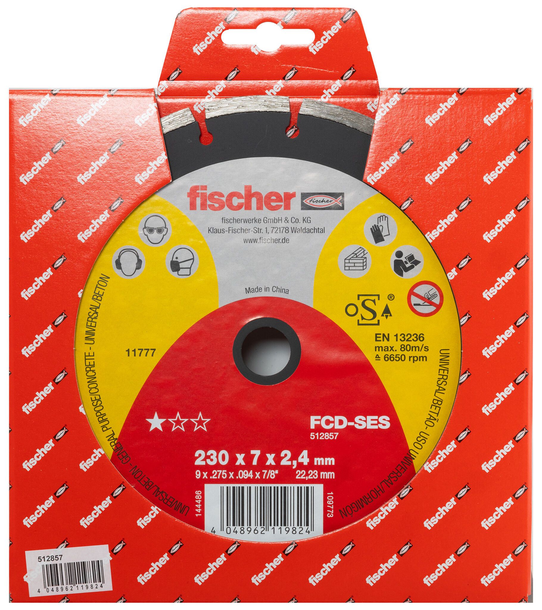 fischer cutting disc FCD-SES 230 x 2.4 x 22.23 diamond